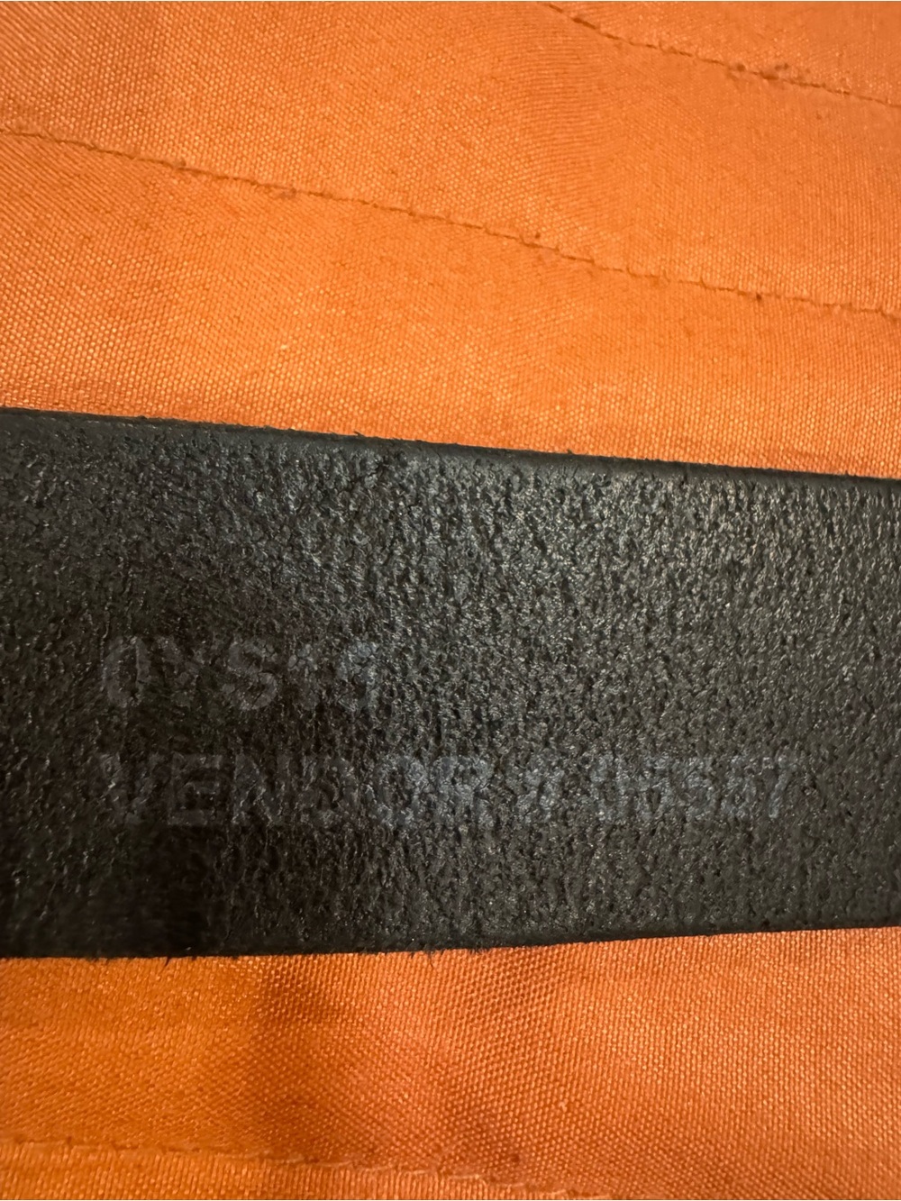 LLBean Classic Black Leather Men's Belt - Sz L/XL - Picture 7 of 8